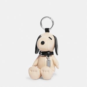 🐾NWT! Coach x Peanuts Snoopy Collectible Bag Charm With Signature Canvas